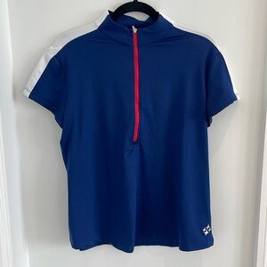 JOFIT BLUE QUARTER ZIP GOLF SHIRT SIZE XL